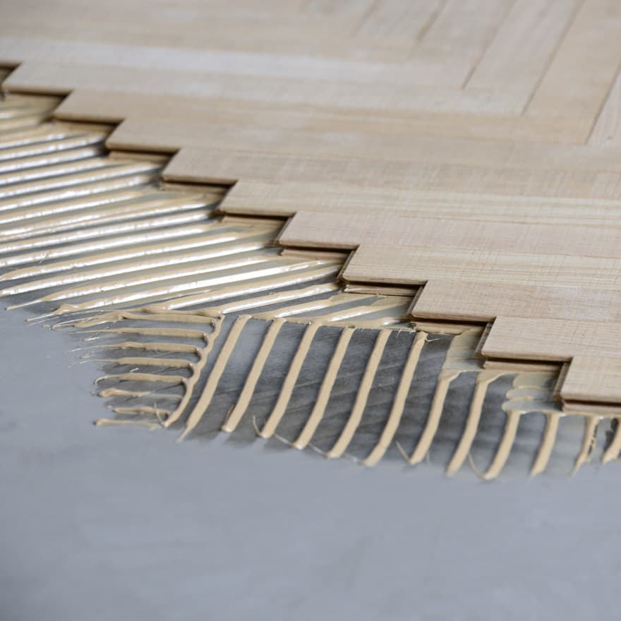 Hardwood floors and resilient materials